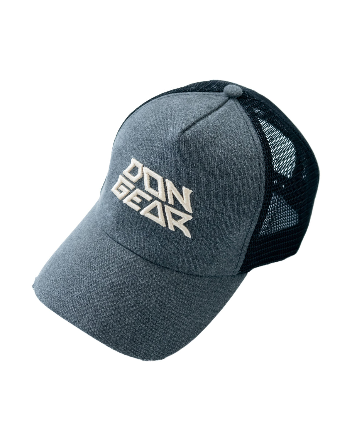 The Don Trucker Cap in Charcoal / Black, side