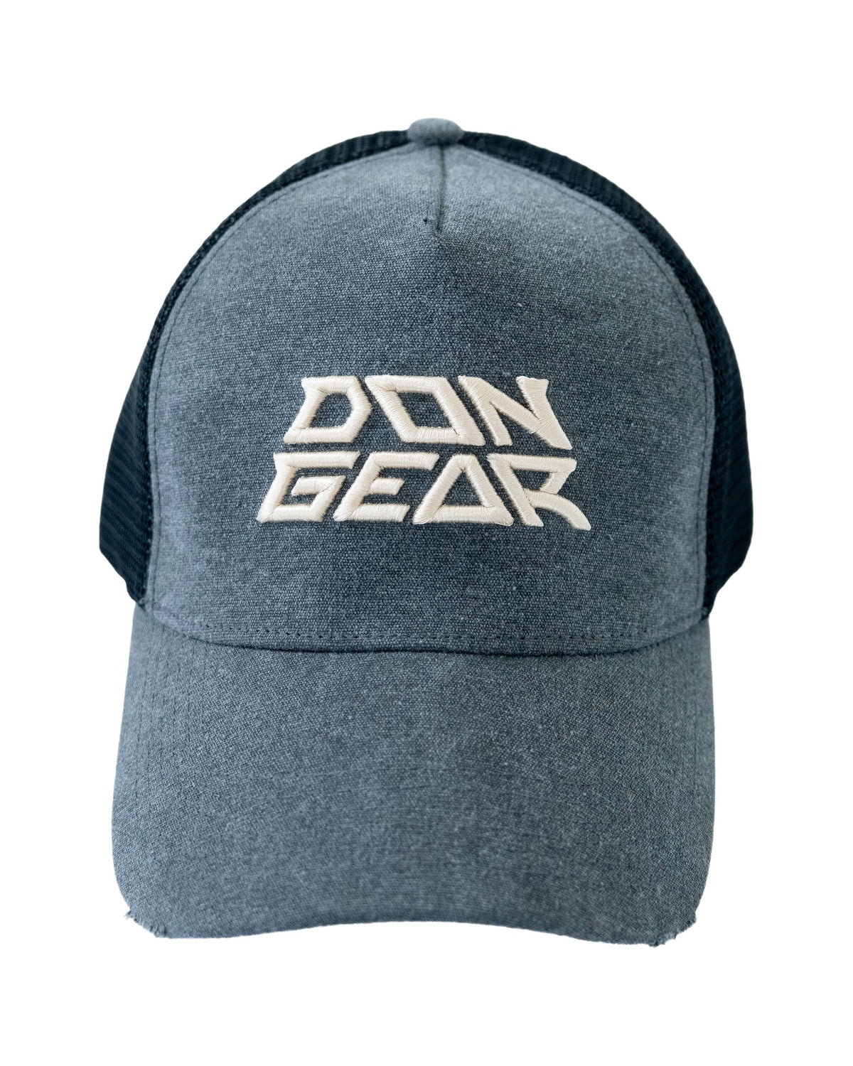 The Don Trucker Cap in Charcoal / Black, front