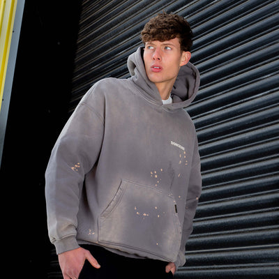 DonGear Washed Distressed Hoodie