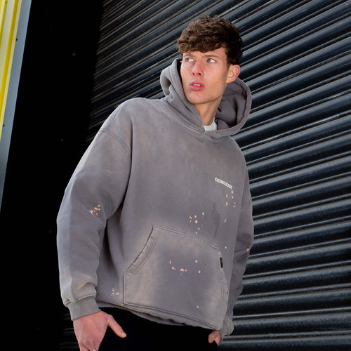 Don Gear Washed Distressed Hoodie