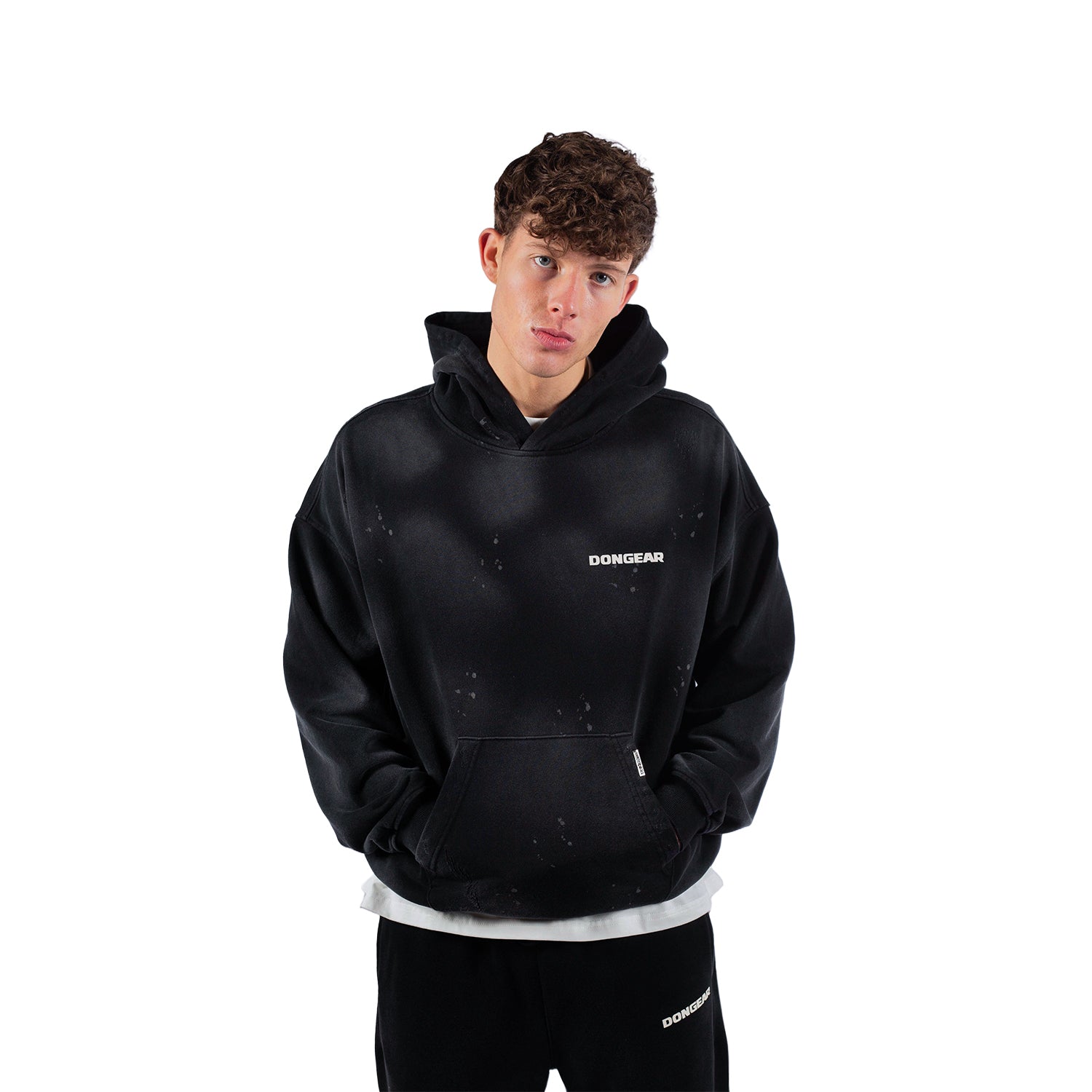 DonGear Washed Hoodie – Vintage Black
