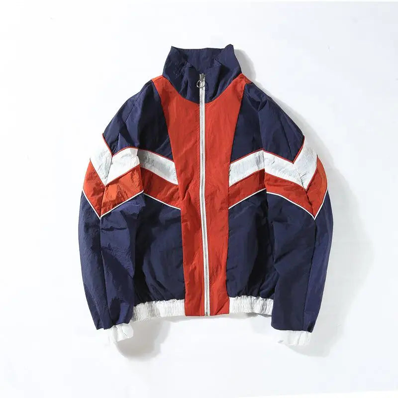 Multicolor windbreaker jacket hot sale