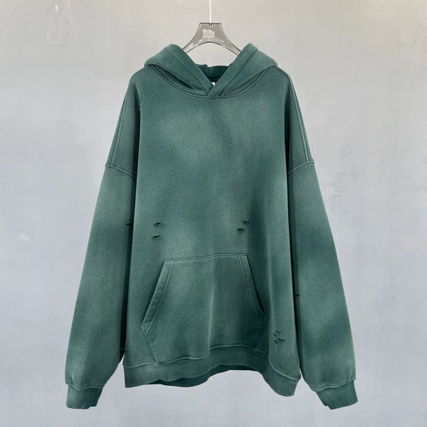 Spray-Dyed Cut-Out Hoodie