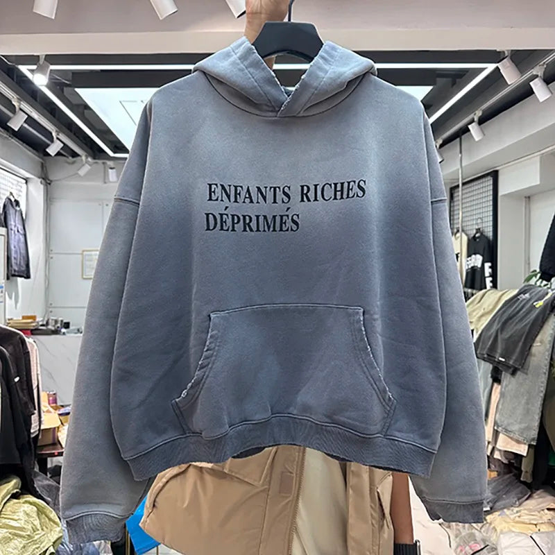 Vintage Gradient Fleece Hoodie