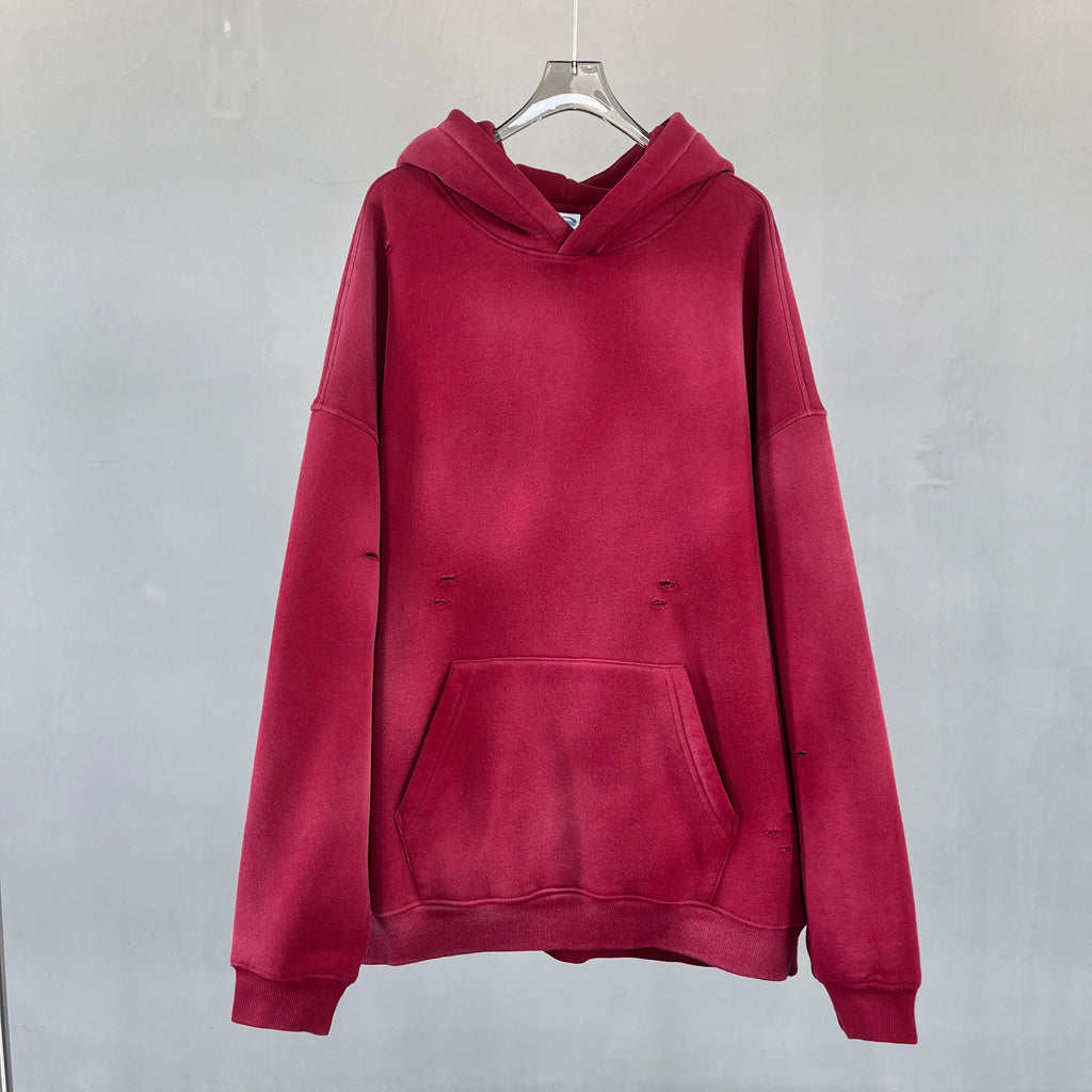 Spray-Dyed Cut-Out Hoodie