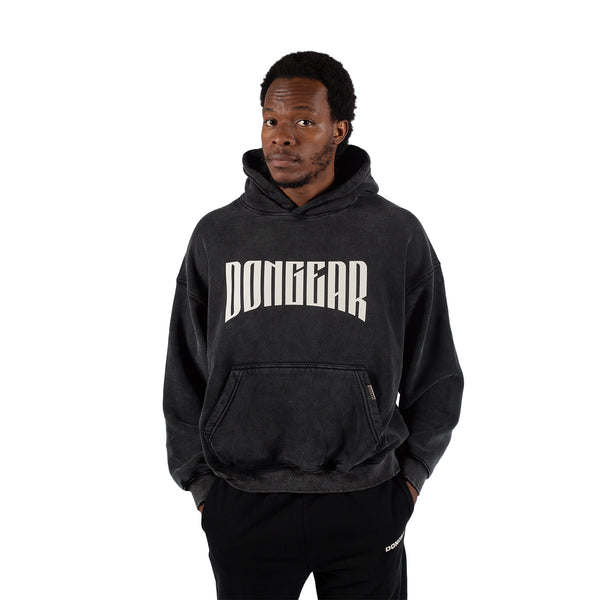 Don Gear Vintage Wash Hoodie – Black