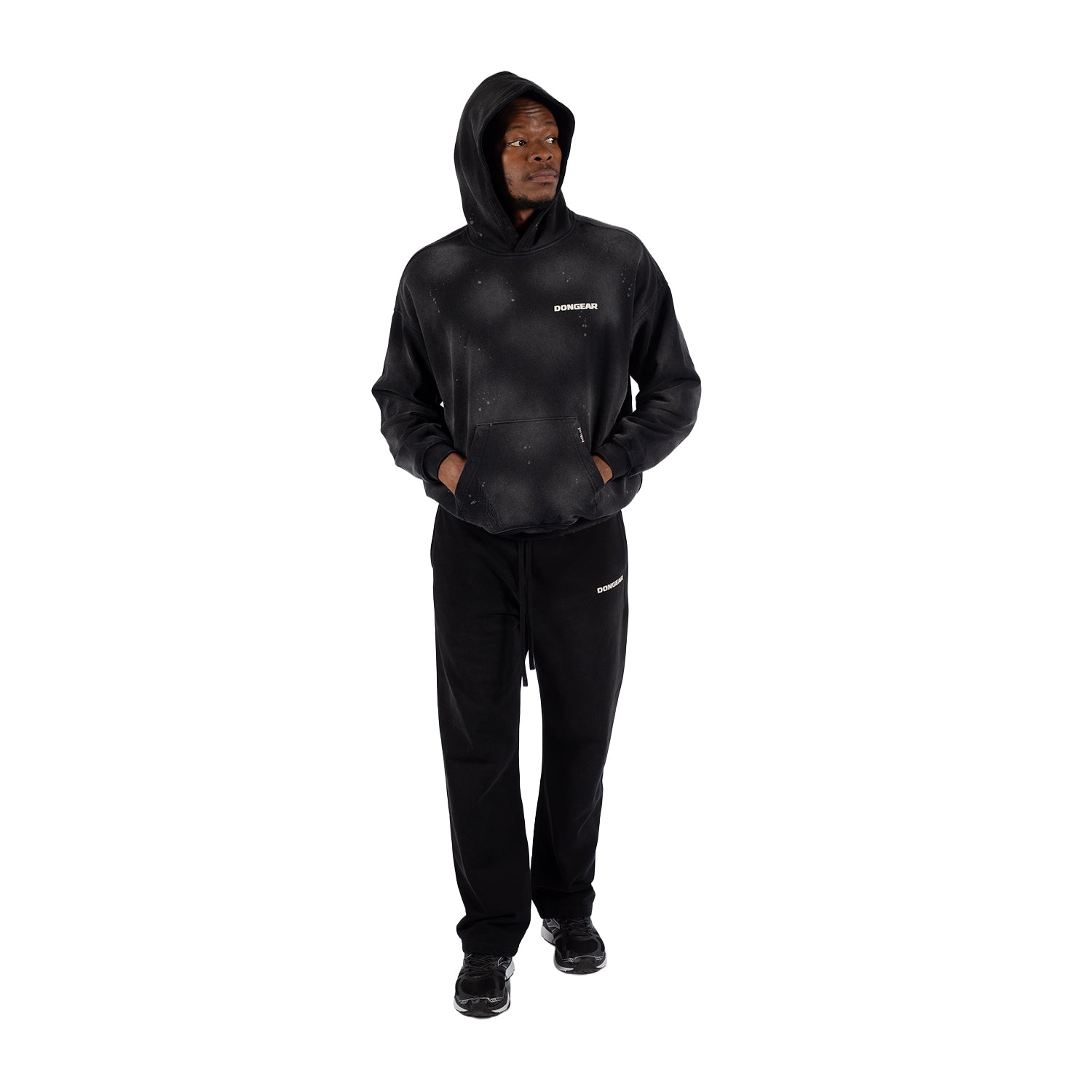 DonGear Washed Hoodie – Vintage Black
