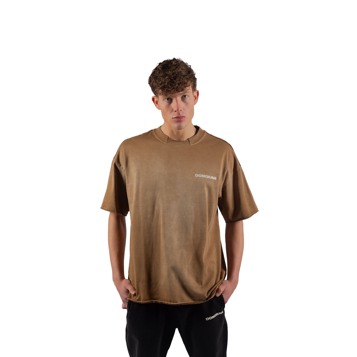 DonGear Vintage Wash T-Shirt – Brown