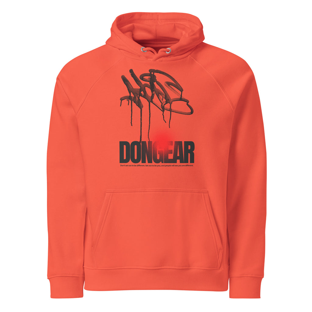 Don Gear Premium Eco Raglan Hoodie | Burnt Orange - Don Gear